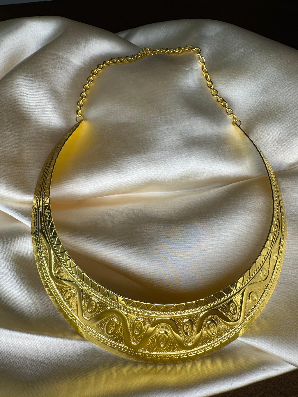 "Addis Gold" - Girocollo in Bronzo Dorato