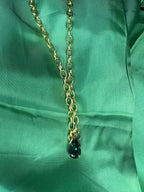 Collana "Audacia Minerale" – Catena Bold con Gemma Sfaccettata