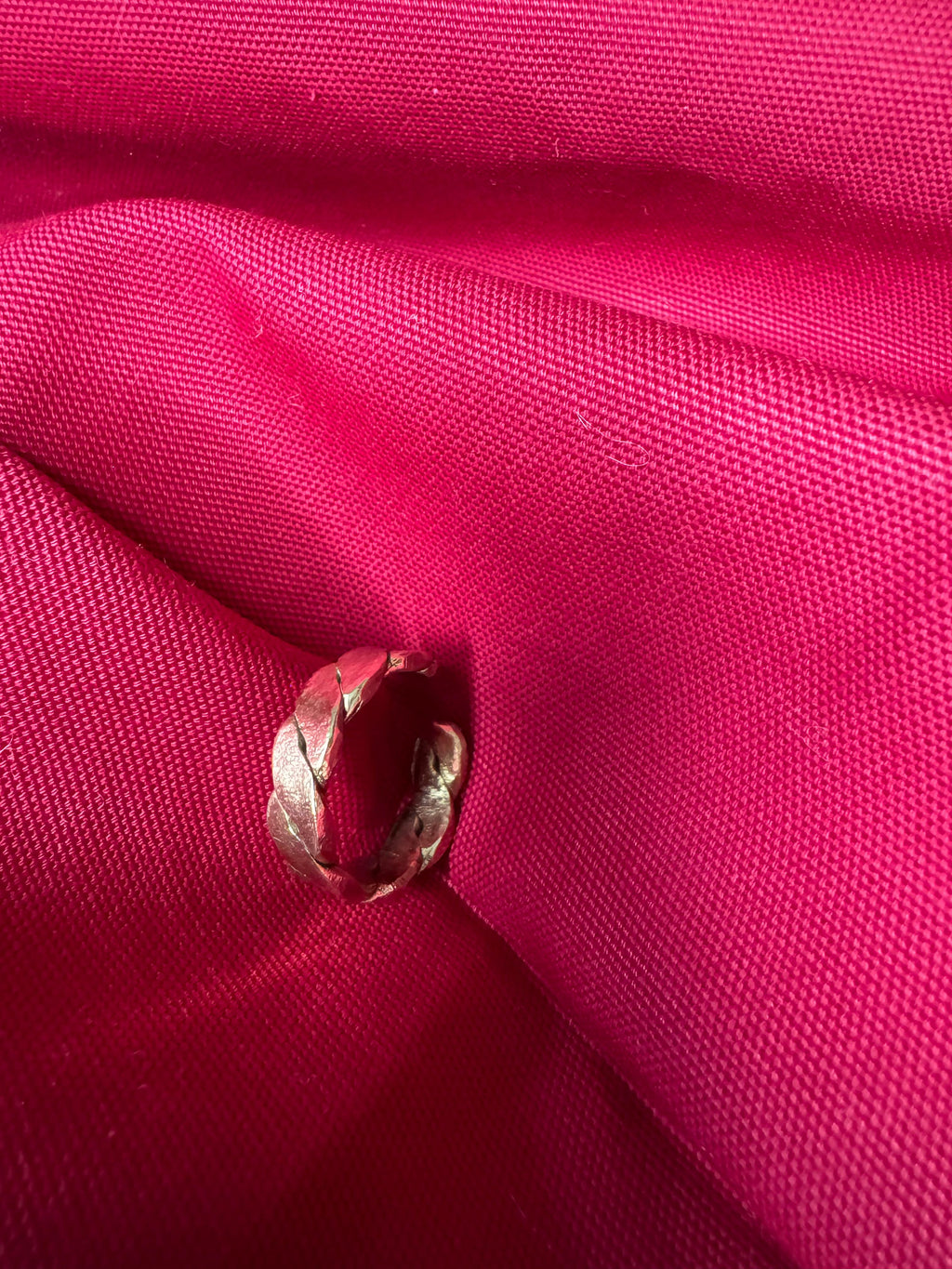 Anello Fedina Intrecciata Ossidato
