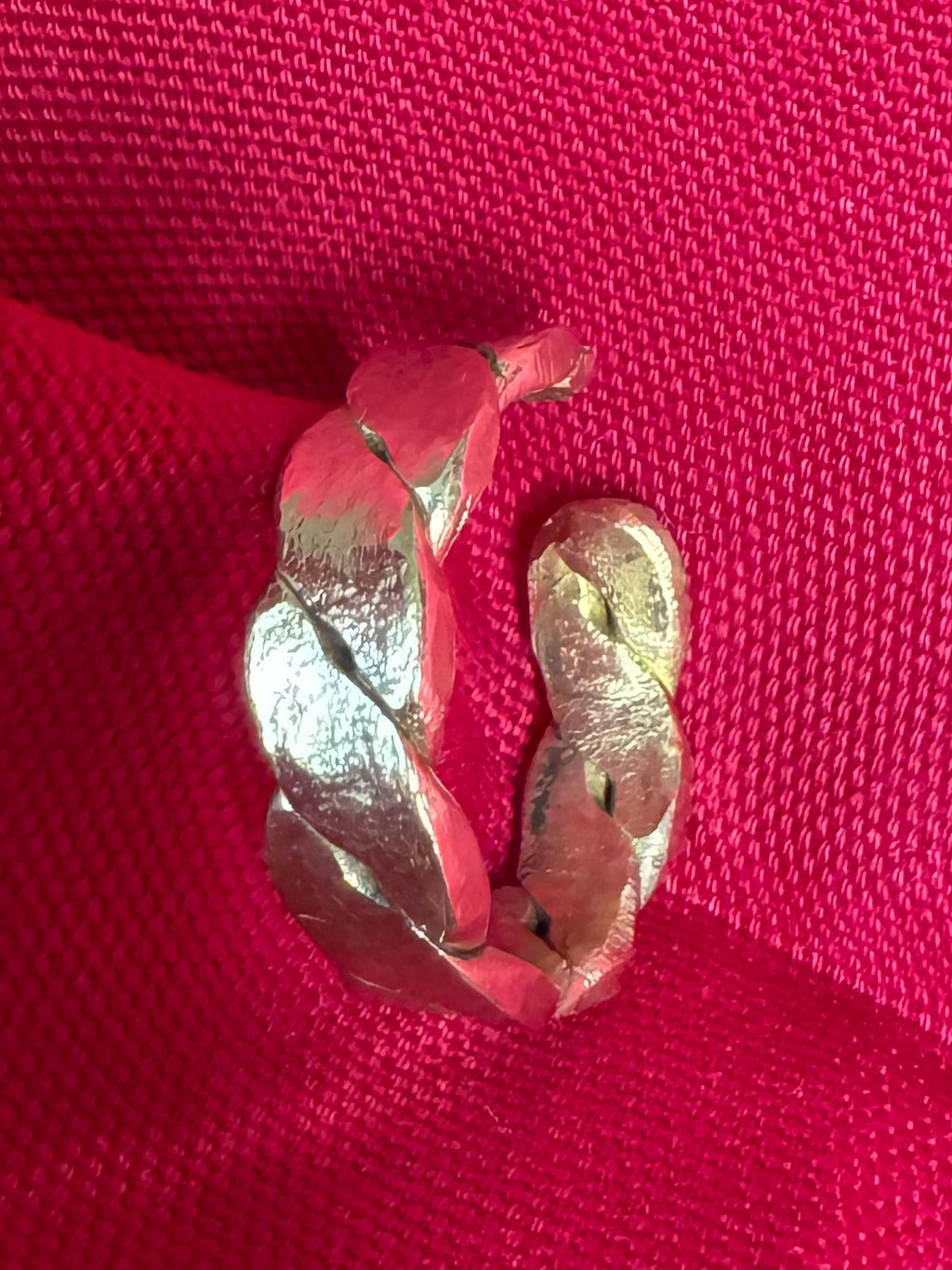 Anello Fedina Intrecciata Ossidato