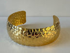 Motivo Squamato Esotico - Bracciale in Bronzo Dorato