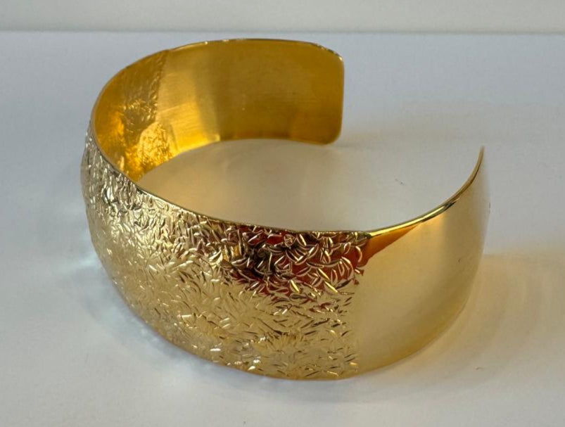 Motivo Squamato Esotico - Bracciale in Bronzo Dorato