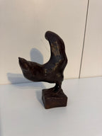 "Canto di Metallo" – Scultura Artigianale Galletto in Pezzo Unico
