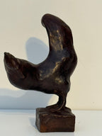"Canto di Metallo" – Scultura Artigianale Galletto in Pezzo Unico